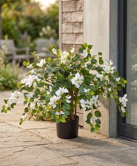 Artificial Flowering Bougainvillea White 90cm