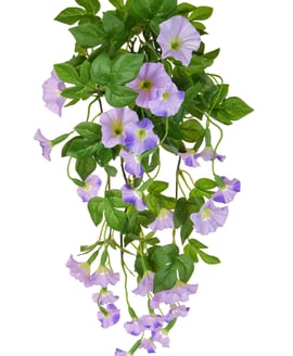 Artificial Flowering Petunia Bush Purple 55cm