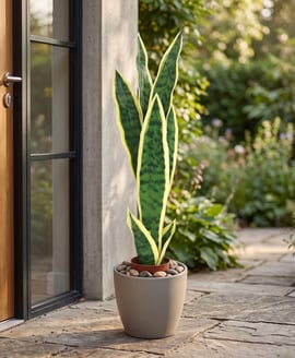 Artificial Sanservera Single Stem 87.5cm