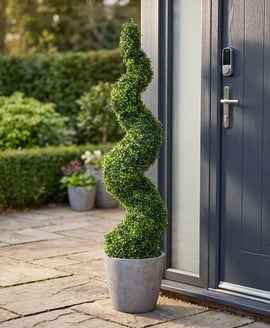 Artificial Topiary Boxwood Spiral 150cm UV Resistant