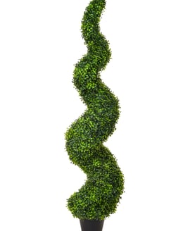 Artificial Topiary Boxwood Spiral 150cm UV Resistant
