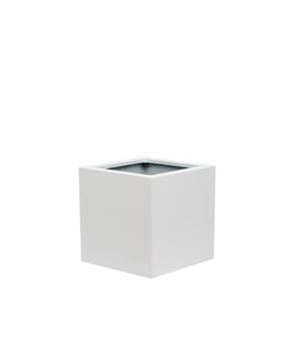 V-Pot MDF Dunmore Square White 30x30x30cm
