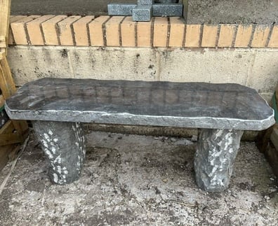 Worchester Black Granite Garden Bench