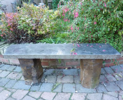 Galway Polished Basalt Garden Bench