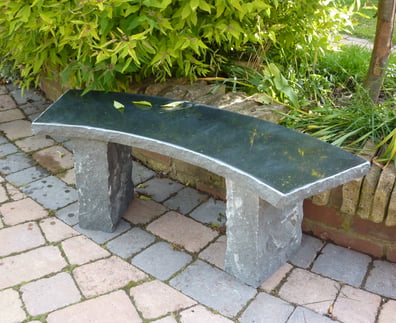Balmoral Black Granite Garden Bench