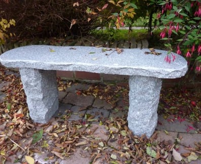 Worchester Grey Granite Garden Bench