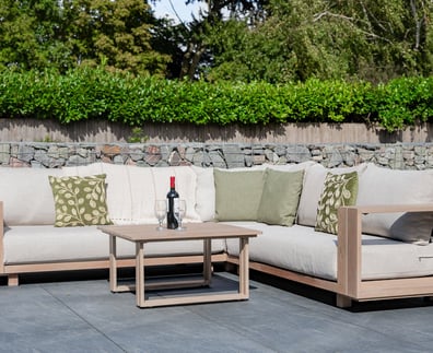 Norfolk Collection Darlington Corner Set with Polywood Coffee Table