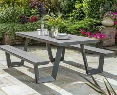 Norfolk Collection Wembley Picnic Set in Anthracite Grey
