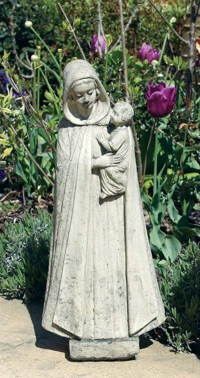 Madonna and Child Stone Statue