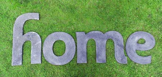 Home Stone Garden Lettering