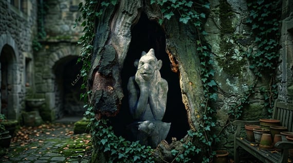 Notre Dame Gargoyle Garden Statue