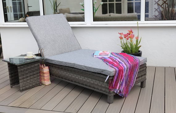 Lichfield Campania Lounger and Side Table