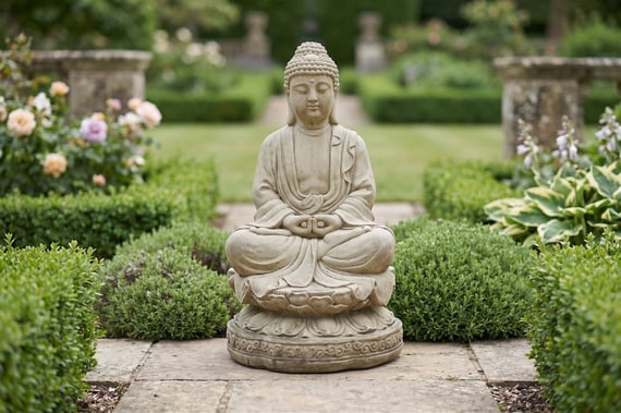 Lotus Meditating Buddha Statue