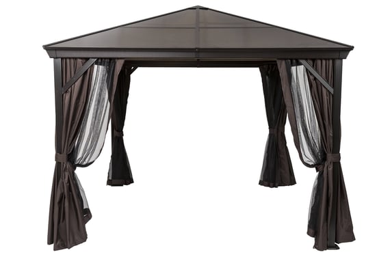 Garden Must Haves 3.6m Runcton Gazebo in Grey