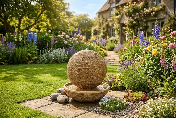 Glowing Sun Water Feature