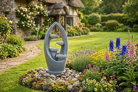 Shimmering Falls Solar Water Feature