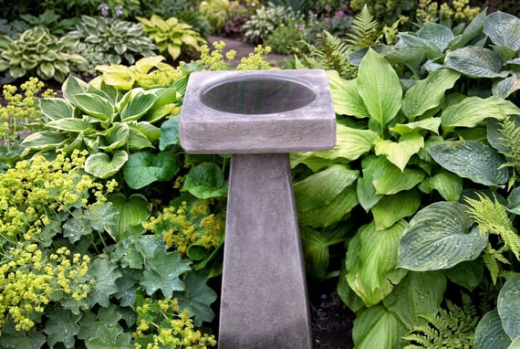 Simple Stone Birdbath