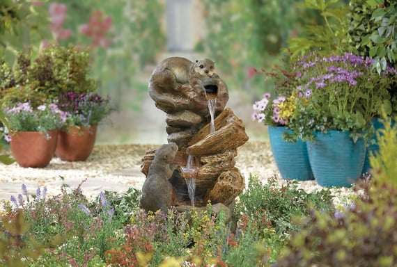 Baby Otter Self Contained Water Feature