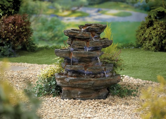 Aged Rock Springs Self Contained Water Feature