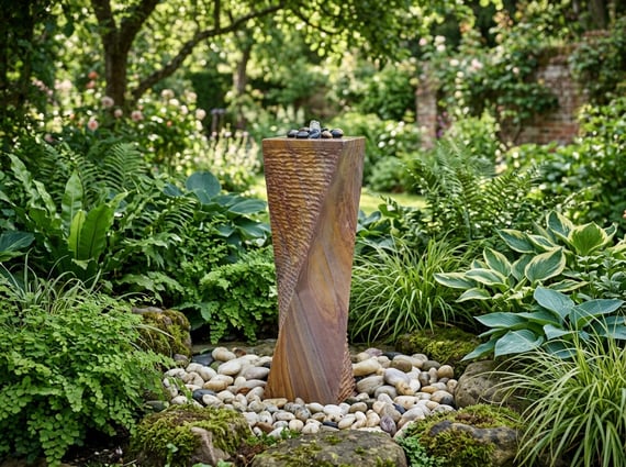 Twisted Chills Rainbow Sandstone Water Feature Small