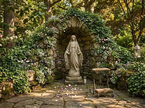 Virgin Mary Garden Statue
