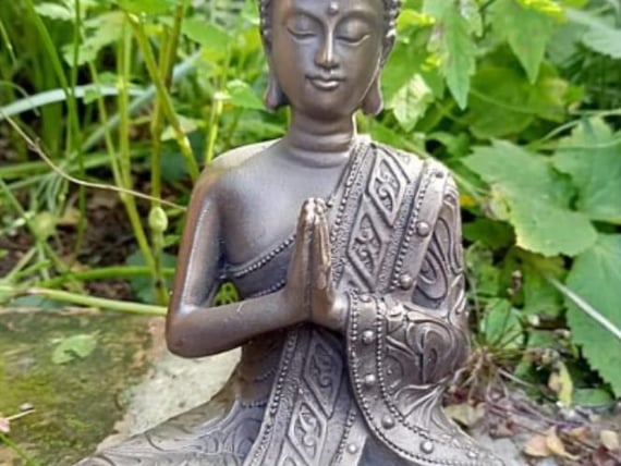 Bronzed Thai Buddha Garden Ornament