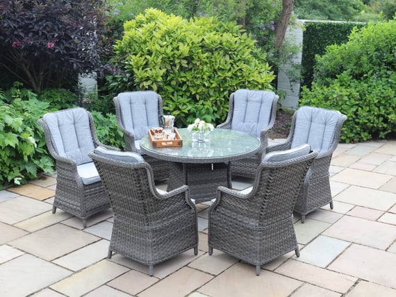 Lichfield Campania 6 Seat Rattan Dining Set