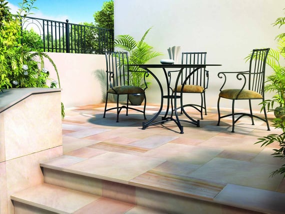 Modac 11.52m Smooth Sandstone Garden Patio Kit