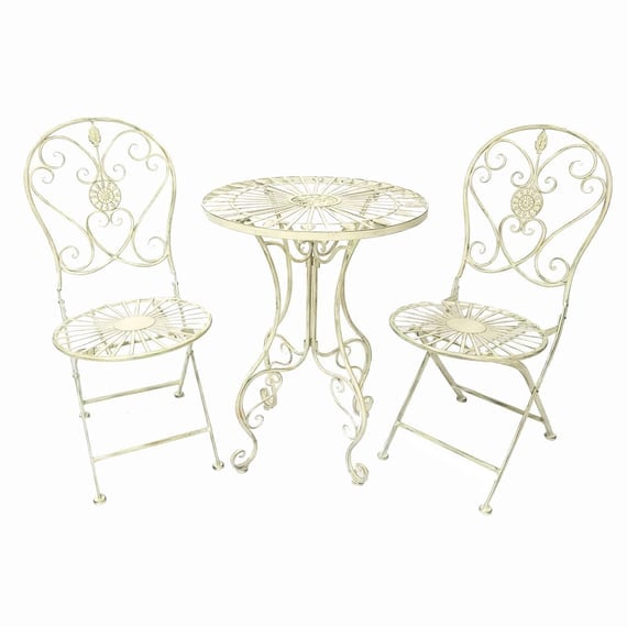 Blaydon Antiqued Metal Bistro Set