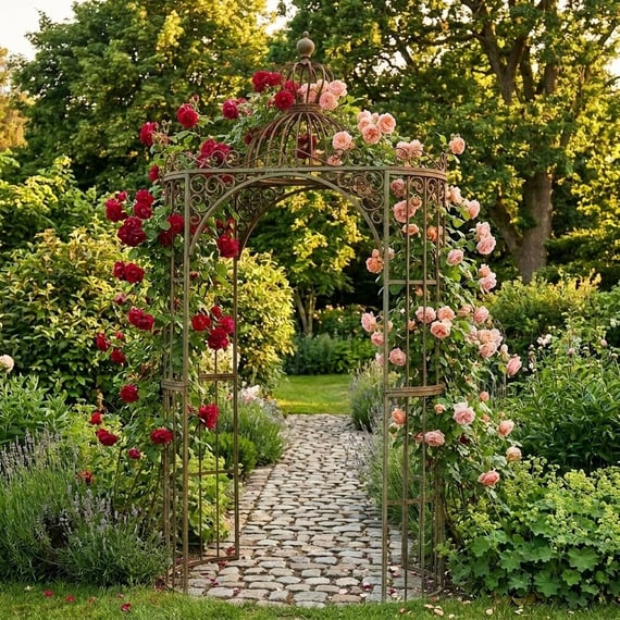 Avebury Ornate Metal Garden Archway