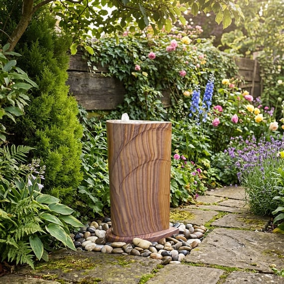 Angels Wings Rainbow Stone Water Feature