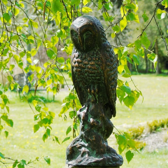 Barn Owl Metal Garden Ornament