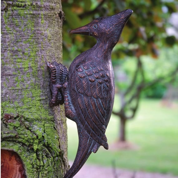 Woodpecker Metal Garden Ornament