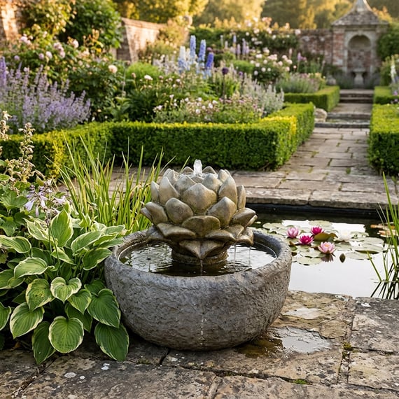 Artichoke Stone Fountain