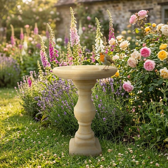 Stokeham Birdbath in Sandstone