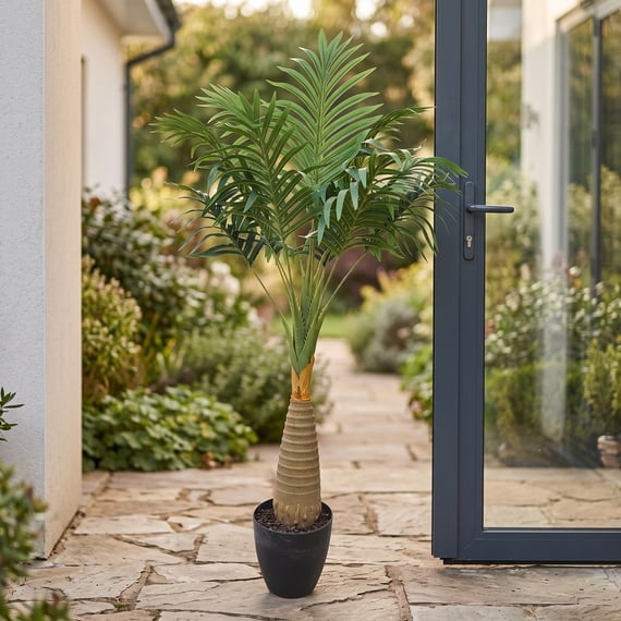 1.1m Artificial Potted Palm Tree