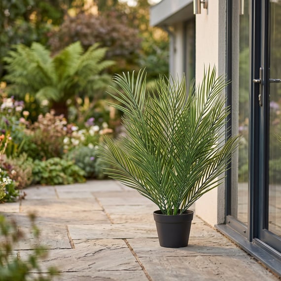 66cm Artificial Potted Palm Tree