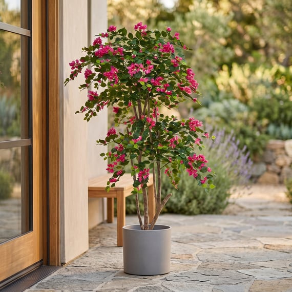 Artificial Flowering Bougainvillea Pink 180cm