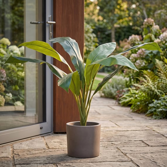 Artificial Foliage Cordyline Green 74cm Fire Retardant