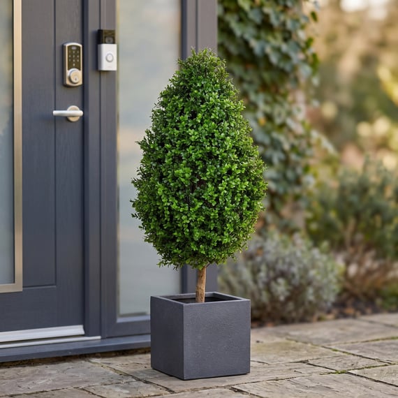 Artificial Topiary New Buxus Tower 90cm UV Resistant