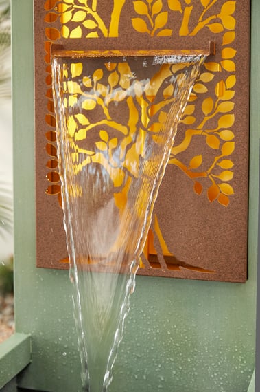 Oak Fountain with LEDs