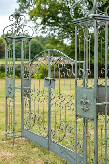 Vintage Antiqued Metal Garden Gates