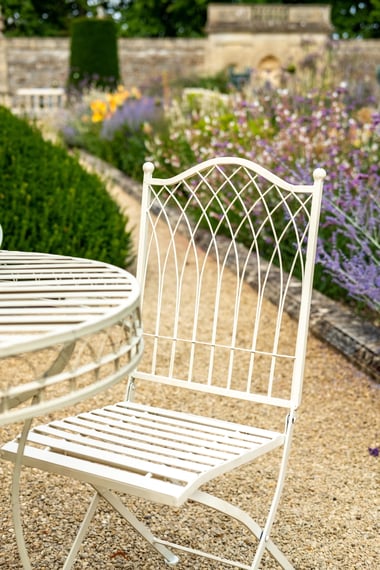 Hampton Cream Metal Dining Set