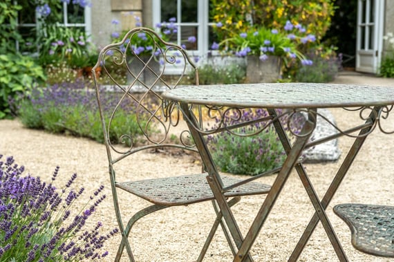 Abbotsbury Antiqued Metal Garden Bistro Set