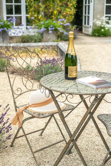 Abbotsbury Green Metal Garden Bistro Set