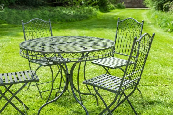 Hampton Grey Garden Dining Set