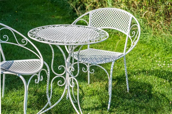 Wiswell 3 Piece Metal Bistro Set