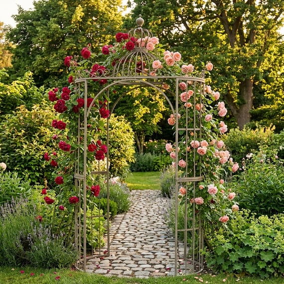 Avebury Ornate Metal Garden Archway