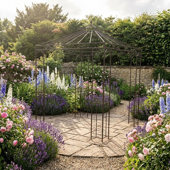Vienne Square Metal Garden Gazebo