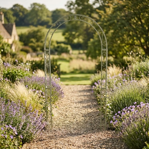 Woodland Green Metal Garden Arch